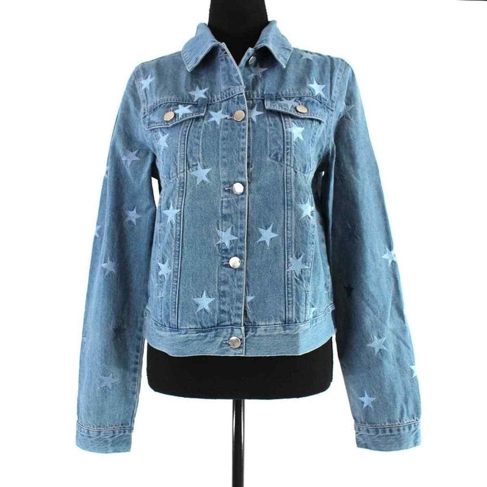Star Pattern Denim Jacket
